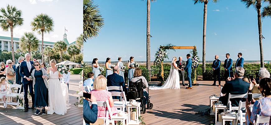 Westin Hilton Head Island Wedding  beach ceremony